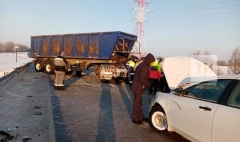 Изображение На трассе под Мензелинском произошло массовое ДТП , есть пострадавшие