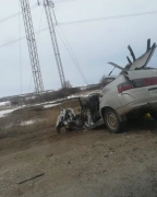 Изображение Водитель легковушки пострадал в лобовом ДТП с тягачом под Заинском